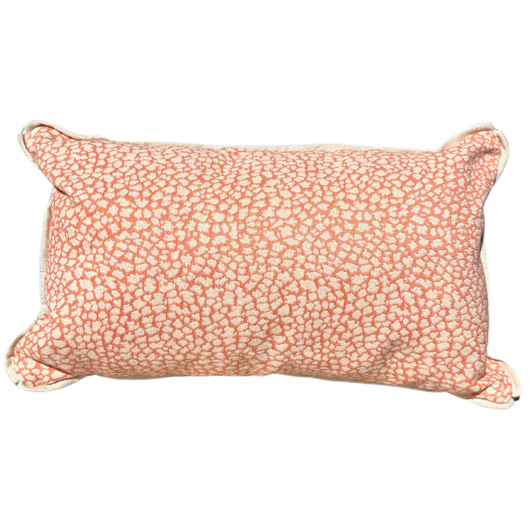 Orange Outdoor Lumbar Pillow